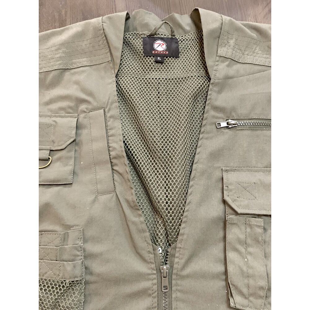 Rothco Tactical Vest Thick Heavy Duty Brown Tan shooting Combat Tested Size XL - Picture 6 of 15